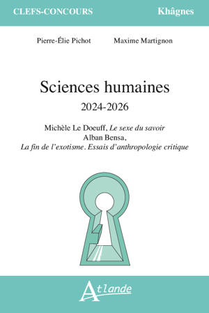 Sciences humaines 2024-2026