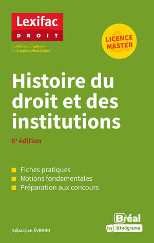 Histoire du droit et des institutions