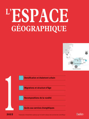 L'espace géographique n° 1-2022