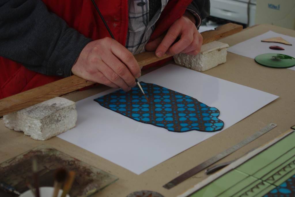 Atelier de l'artiste verrier, Jean-Marc Paguet