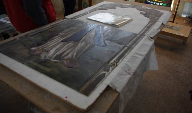 Atelier de l'artiste verrier, Jean-Marc Paguet