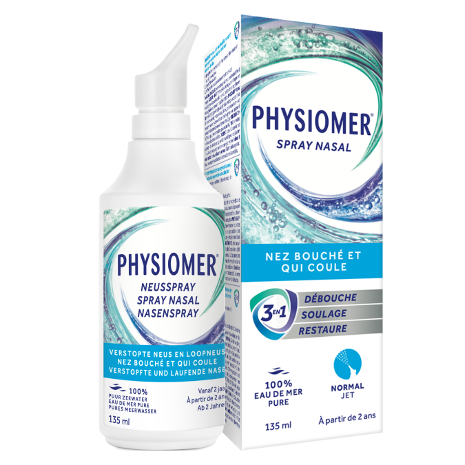 PHYSIOMER® Normal Jet Neusspray pack and Bottle