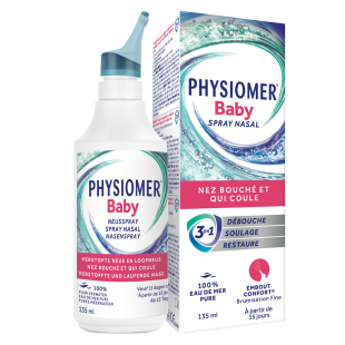 PHYSIOMER® Baby Spray Nasal pack and bottle
