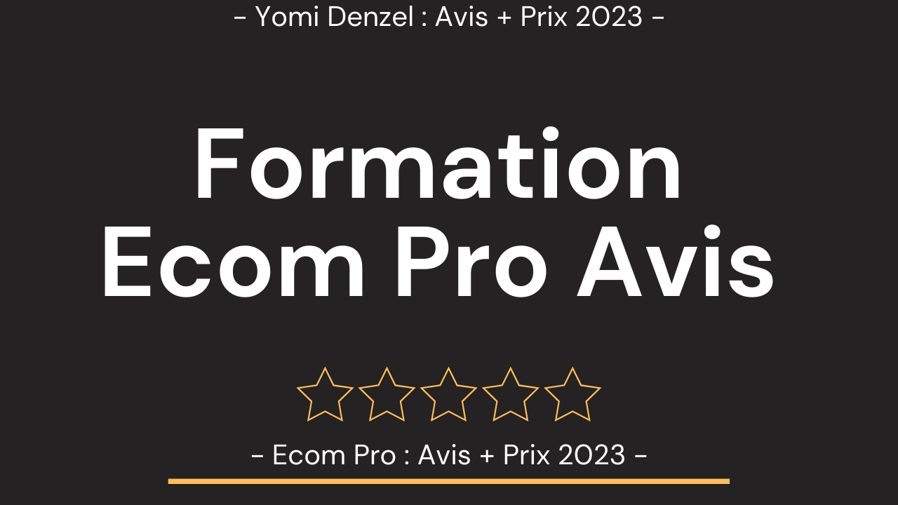 Formation Yomi Denzel 2023