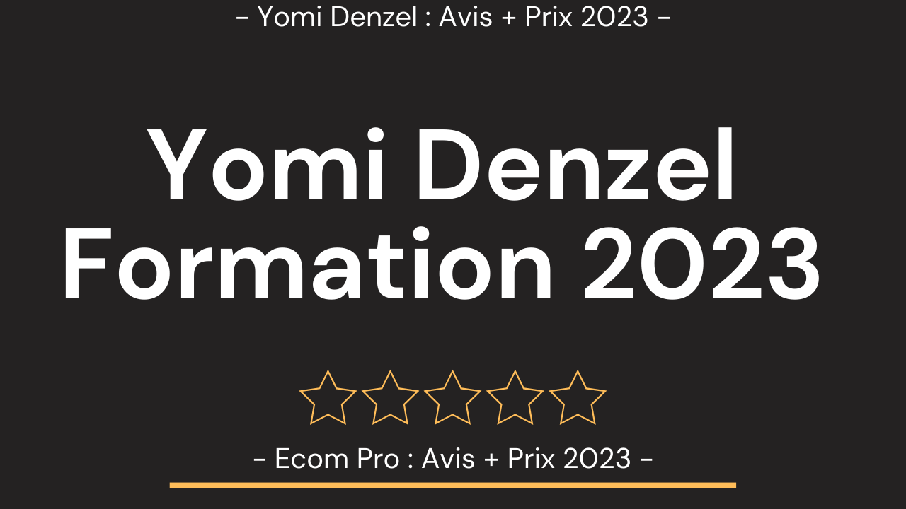 Formation E Commerce Yomi Denzel