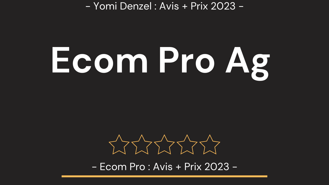 Yomi Denzel Formation Prix