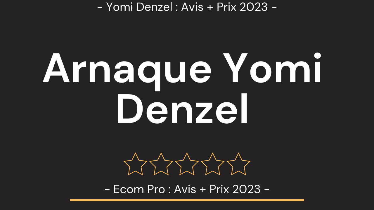 Dropshipping Yomi Denzel