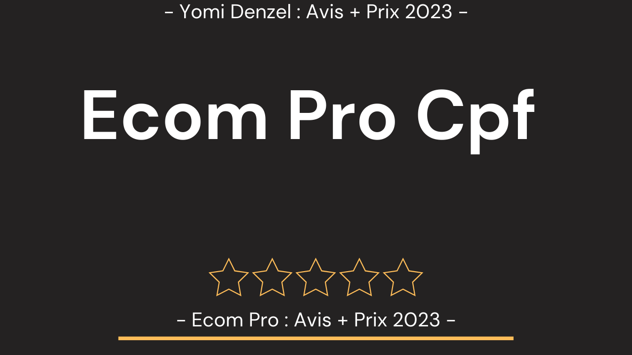 Formation Yomi Denzel Prix