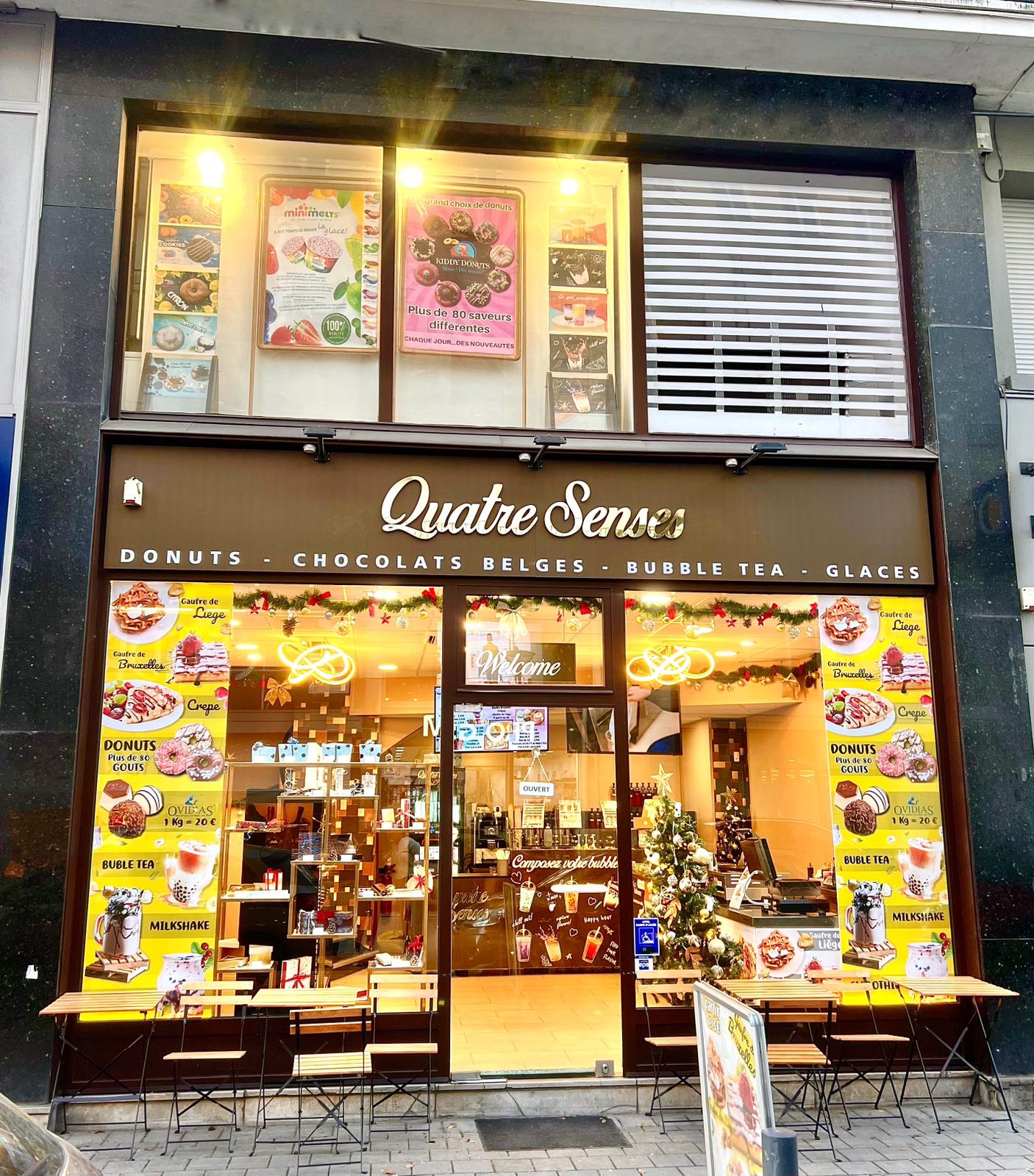 Quatre Senses Donuts Bubble Tea Chocolat Ovidias Glaces Sandwicherie