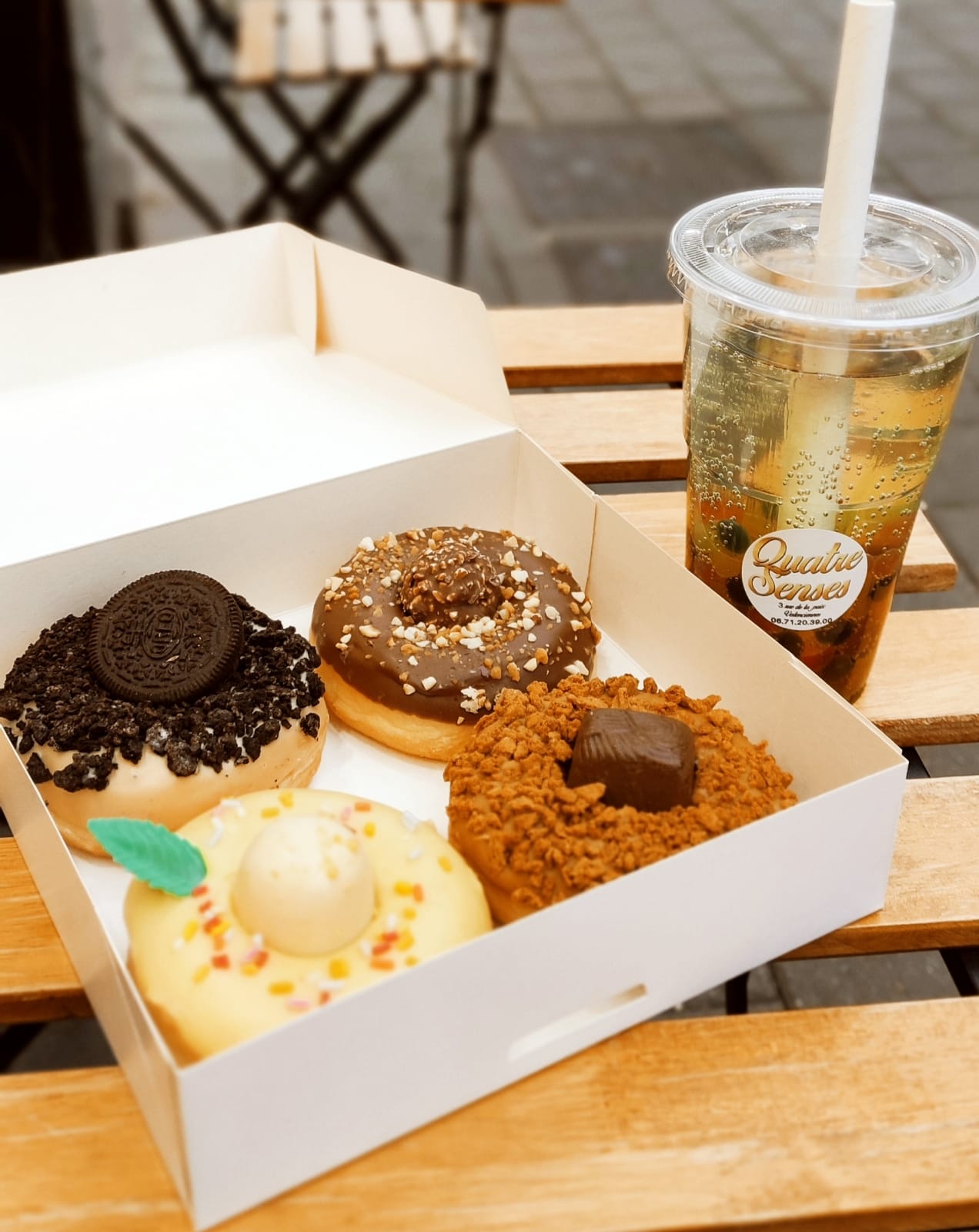 Photo 2 de Quatre Senses Donuts Bubble Tea Chocolat Ovidias Glaces Sandwicherie