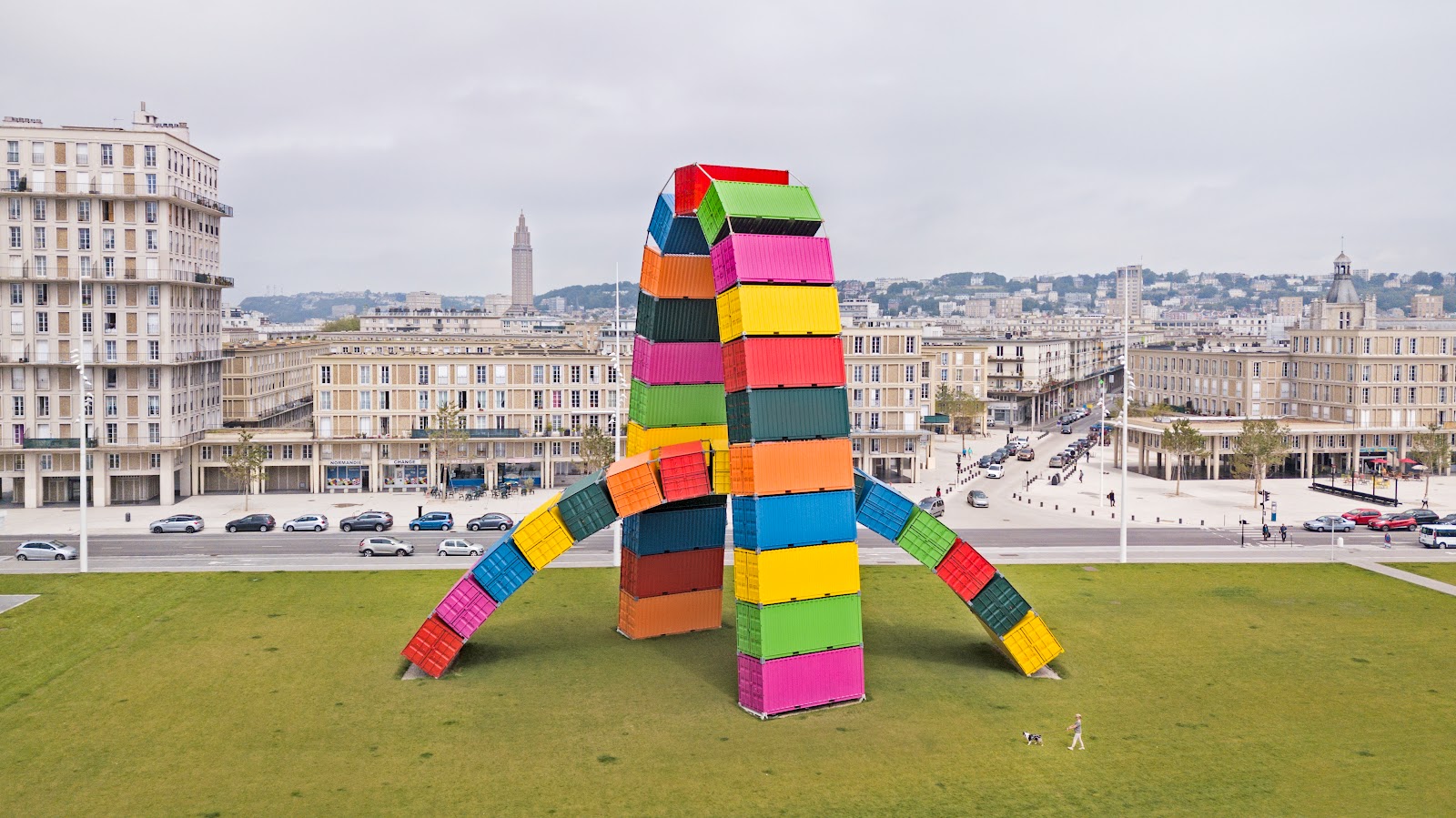 Photo 4 de Catène de Conteneurs, Œuvre de Vincent Ganivet