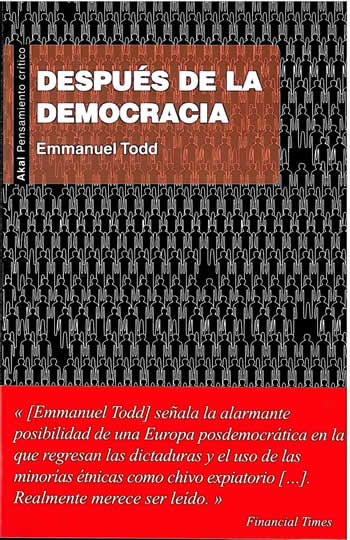 Después de la democracia. - ISBN: 9788446031468