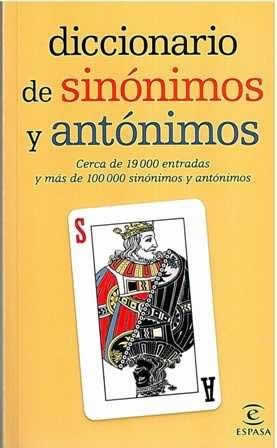 Diccionario de sinónimos y antónimos. - ISBN: 9788467036893