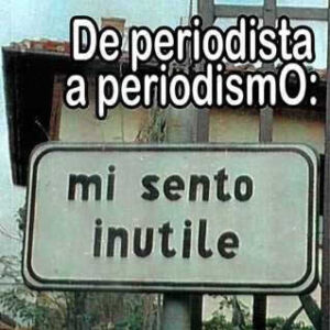 De periodista a periodismo: mi sento inutile. - ISBN: 9788470745935