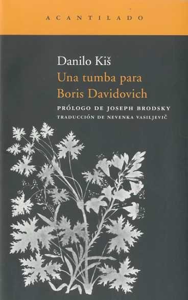 Una tumba para Boris Davidovich - ISBN: 9788492649587