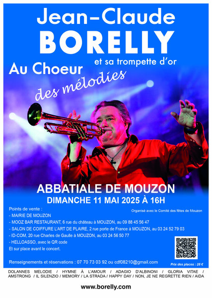 Affiche : Concert Jean-Claude Borelly