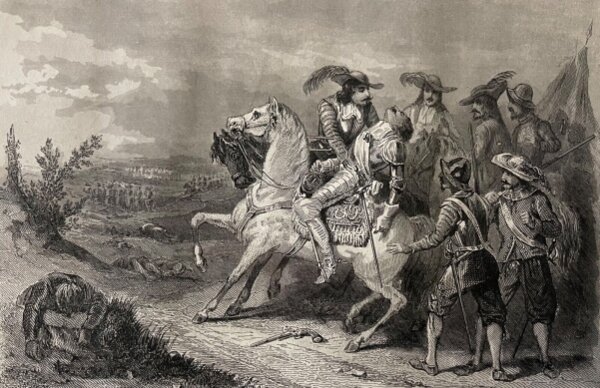 Gravure : Bataille de la Marphée