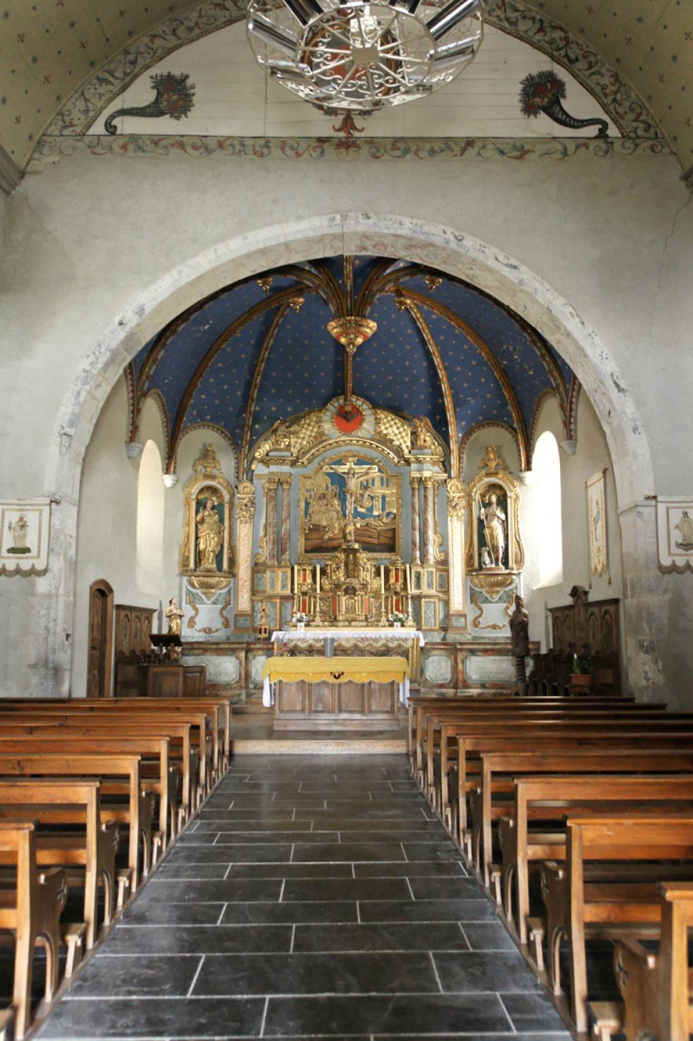 Eglise d'Aucun, collection personnelle.