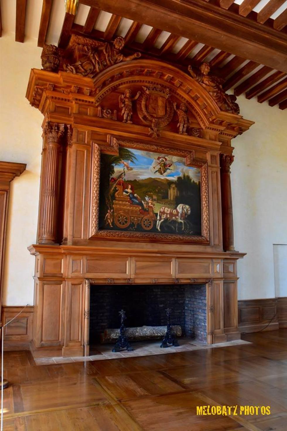 Au château de Hautefort.
