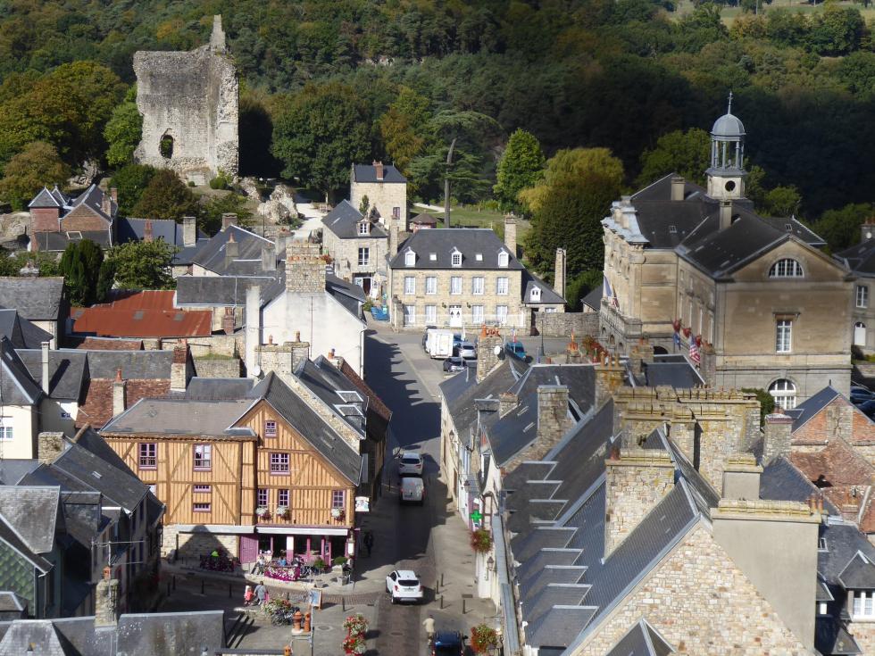 Vues à partir du clocher de Saint-Julien à Domfront.