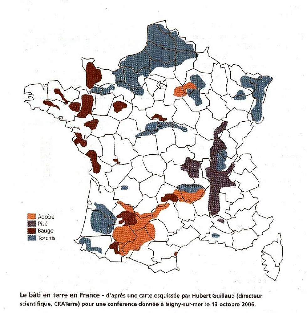 Le bâti en terre en France.