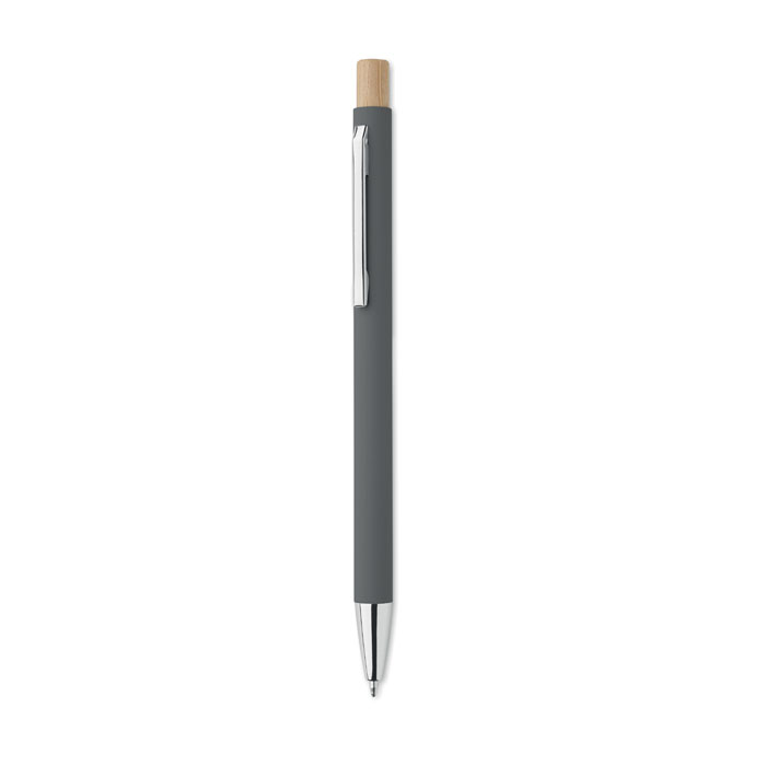 Stylo en alu recyclé et poussoir en bambou