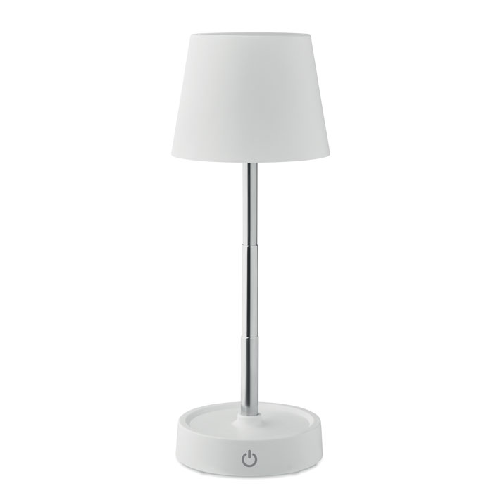 Lampe de table USB rétractable et rechargeable en ABS