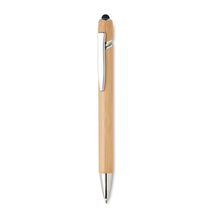Stylo bille en bambou tactile