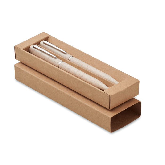 Parure de stylos en paille de blé