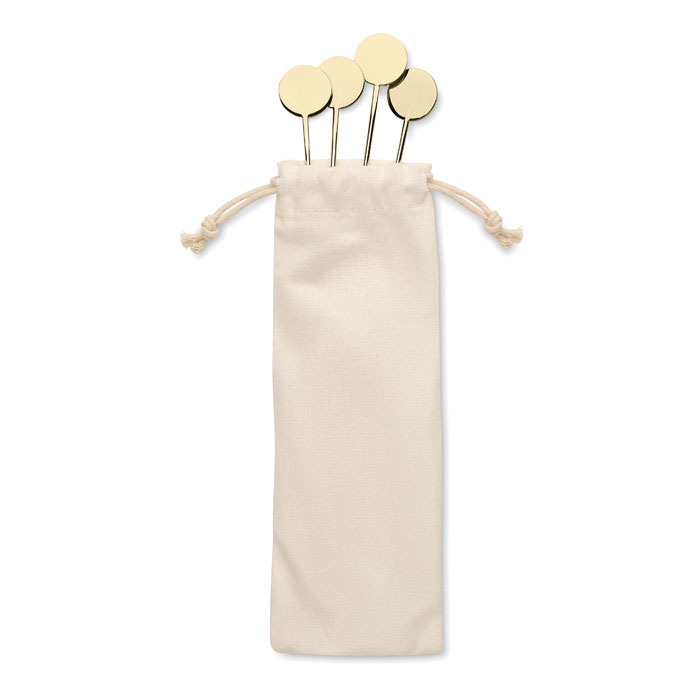 Touilleurs en acier inox par 4