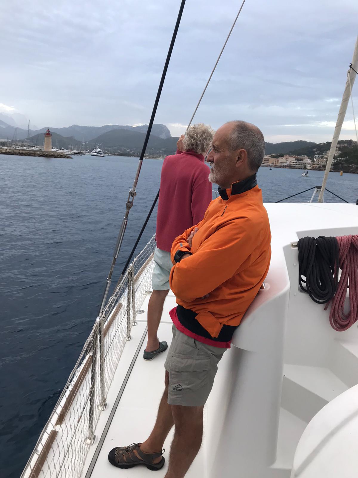 Départ transatlantique catamaran : Franck pensif à l'idée de réaliser son rêve de transatlantique