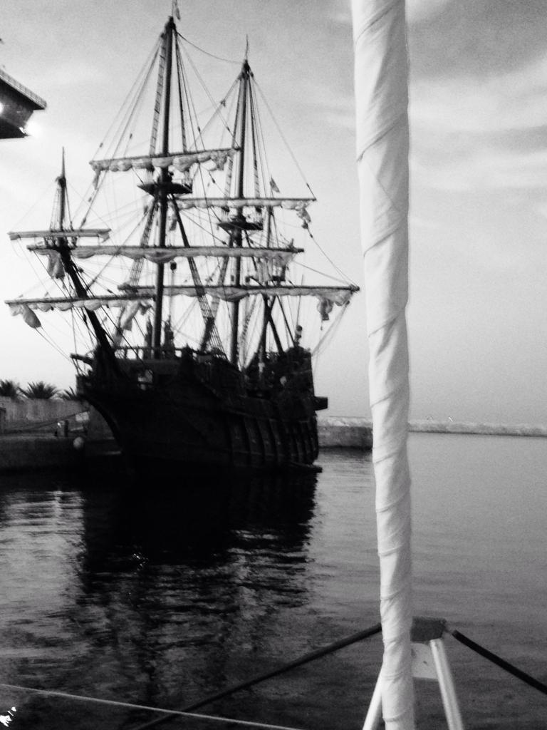 La Santa Maria de Christophe Colomb au port d'Almeria, Espagne