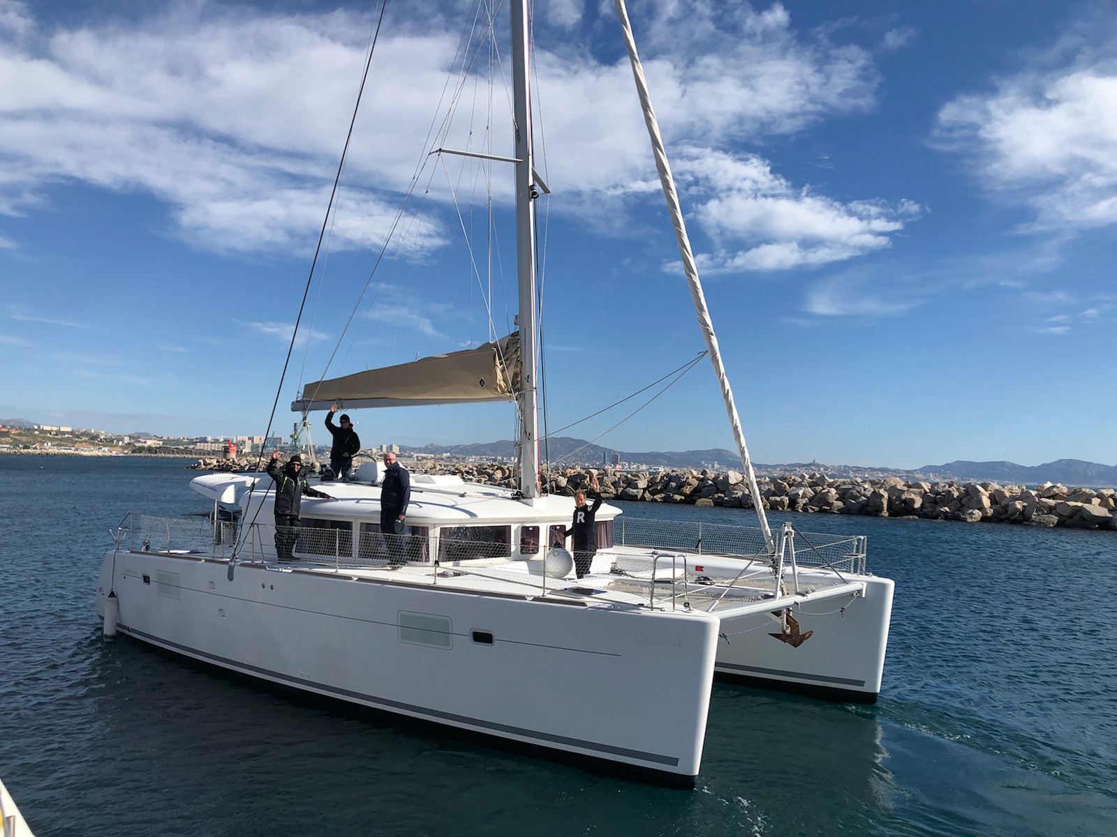 Préparation transatlantique catamaran