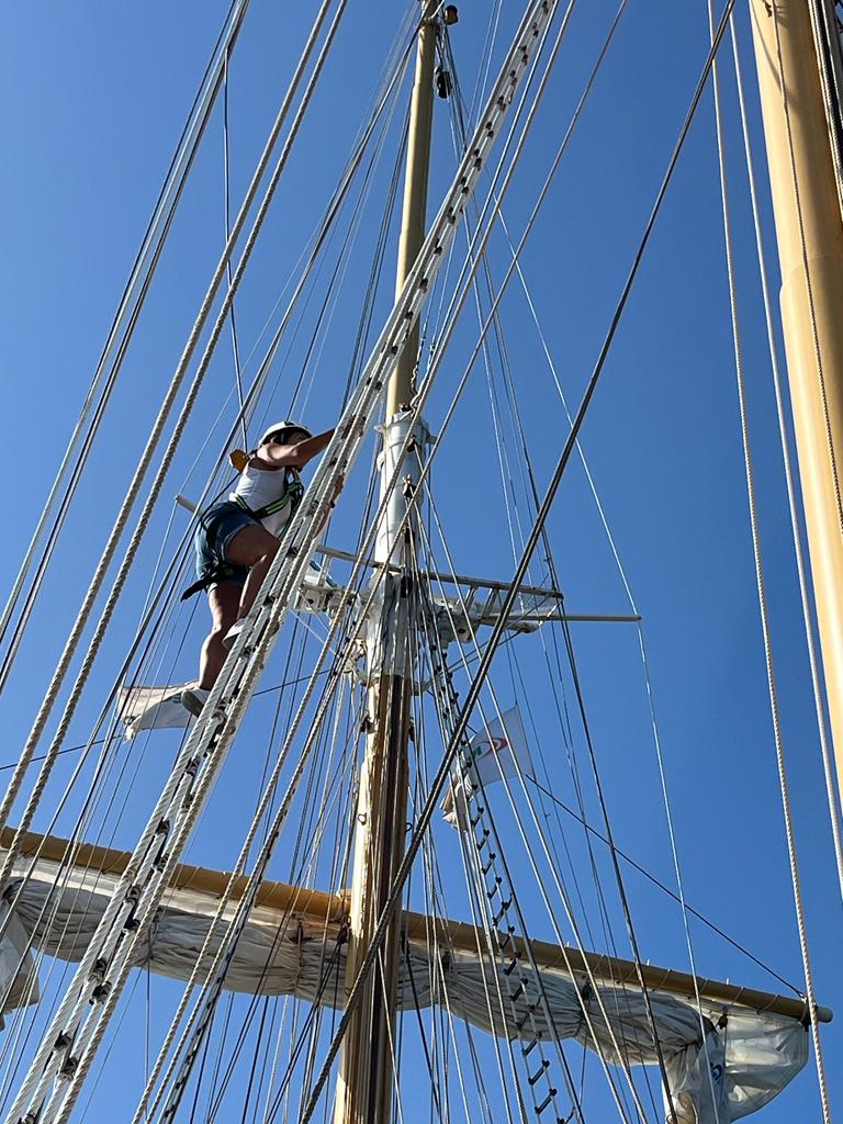 Entrainement à la montée dans les vergues du SMM