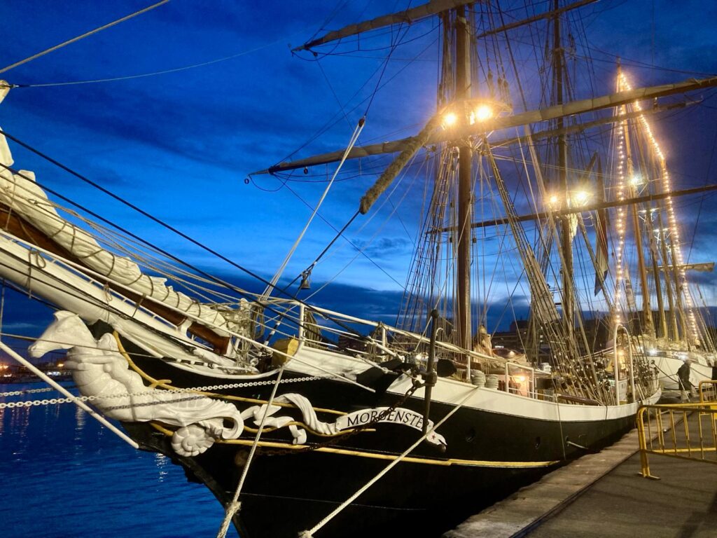 Proue du Morgenster, le grand voilier participant à Brest 2024