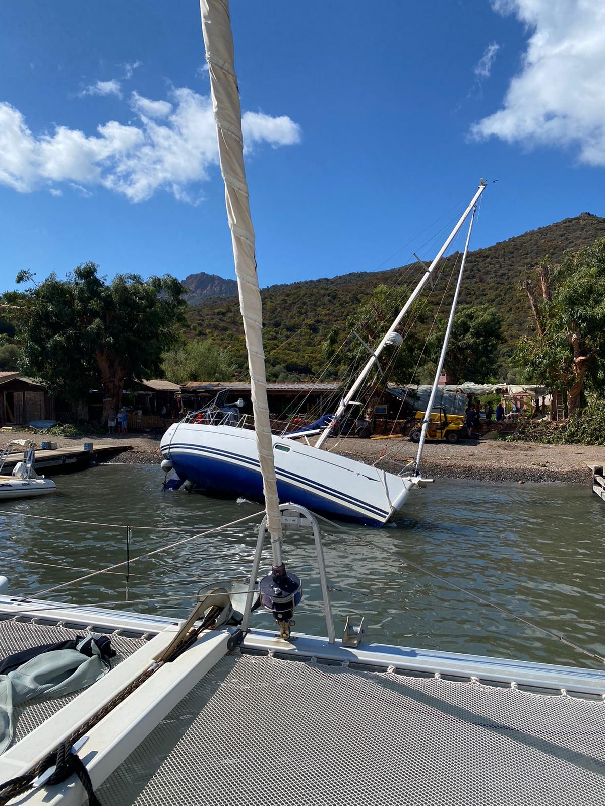 Tempête en Corse 2022 dans l'Anse de la Girolata