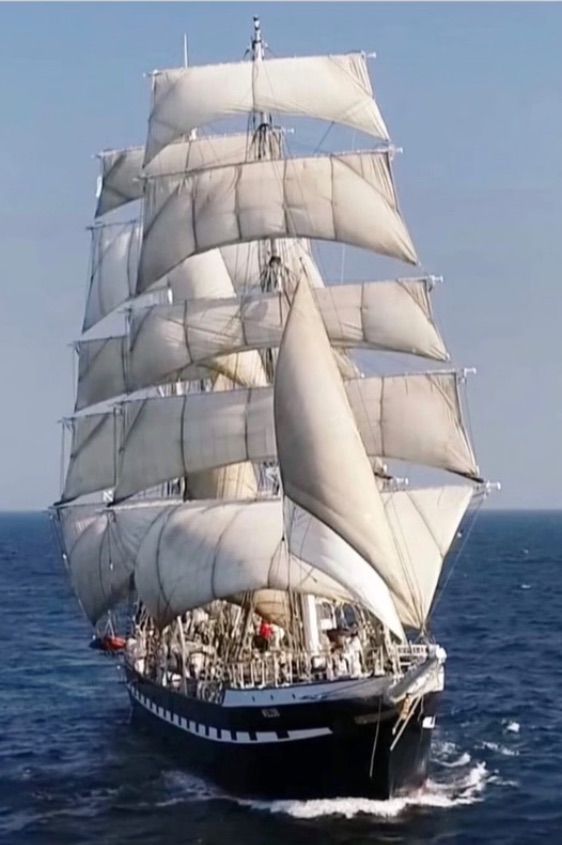 Le Belem, un trois mâts de 1896 naviguant encore !