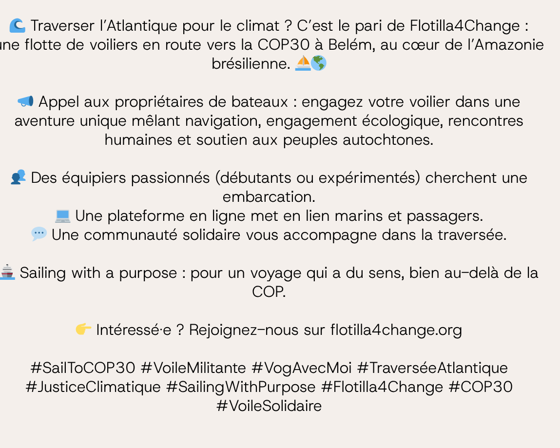 flotilla for change informations