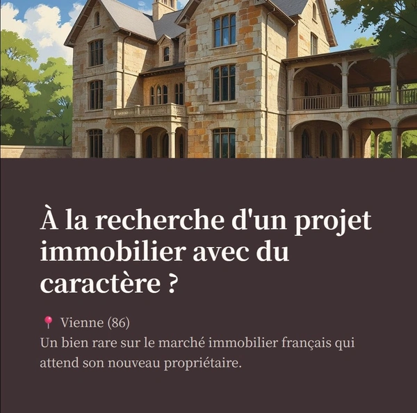 🏡 Un lieu de caractère attend son futur projet 📍 Secteur Vienne (86)