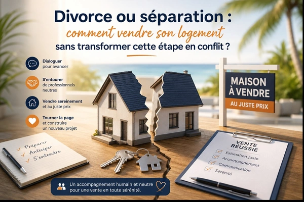 Divorce ou séparation : comment vendre son logement à La Réunion sans transformer cette étape en conflit ?