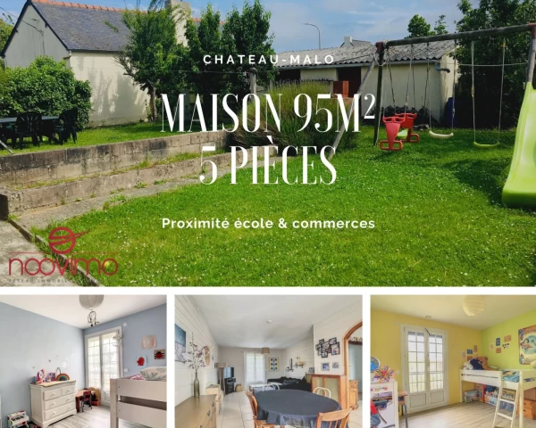 Maison avec jardin en centre-ville de Chateau-Malo