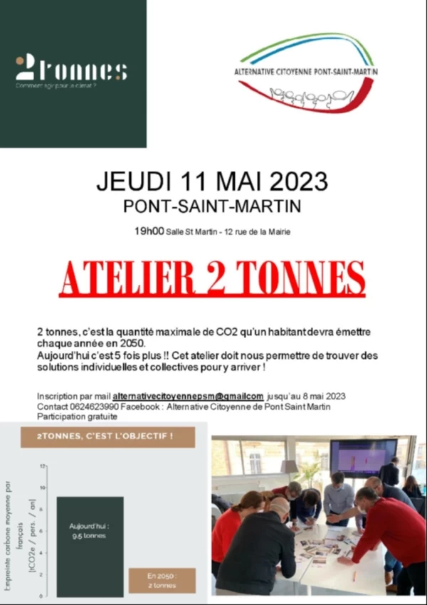 ATELIER SUR LA REDUCTION DU Co2 A PONT SAINT MARTIN