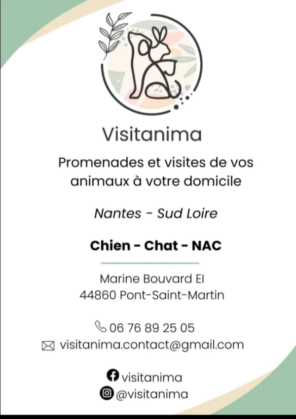VISITAMINA, visites et promenades de vos animaux