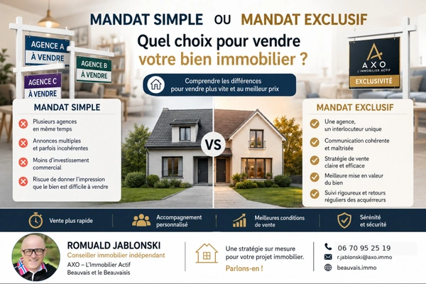 Mandat simple ou mandat exclusif : lequel choisir pour vendre son bien immobilier ?