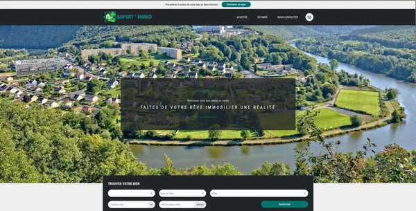 Expert Immo lance son nouveau site pour vos projets immobiliers à Monthermé et alentours