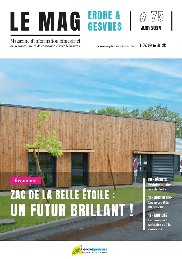 CCEG : RETROUVEZ-MOI DANS LE MAG DE LA COMMUNAUTÉ DE COMMUNES ERDRE ET GESVRES EN JUIN 2024