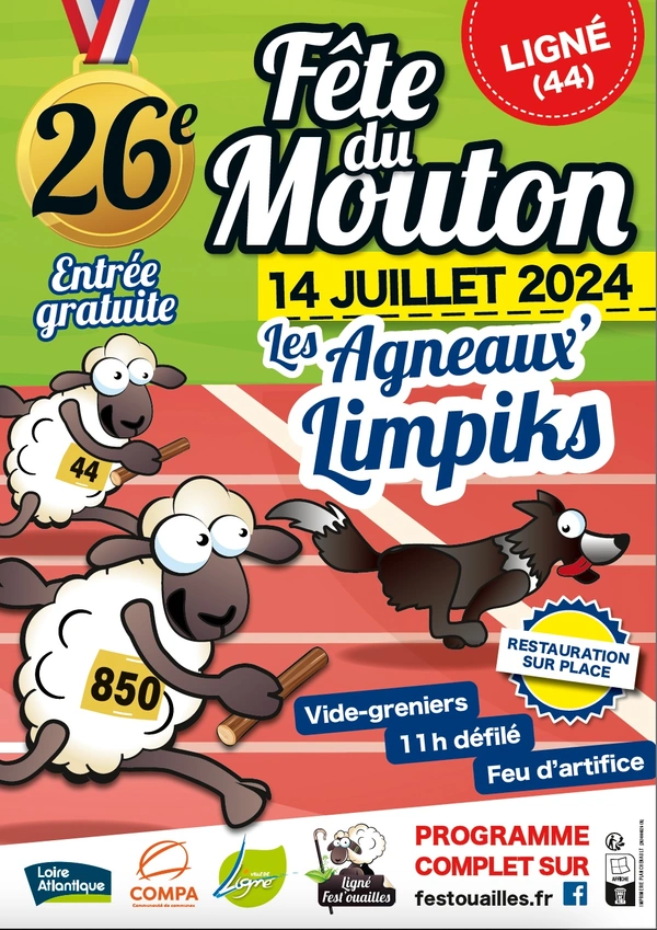 LIGNÉ : FÊTE DU MOUTON DIMANCHE 14 JUILLET 2024