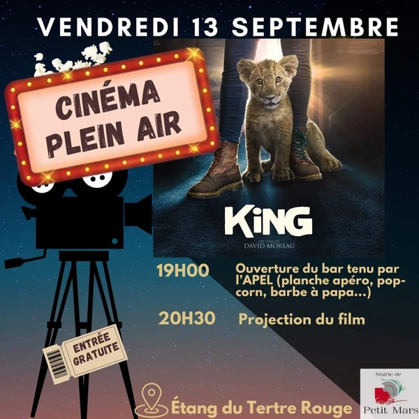 PETIT-MARS : CINÉMA EN PLEIN AIR VENDREDI 13 SEPTEMBRE 2024
