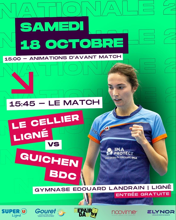 LIGNÉ : VENEZ ENCOURAGER LES CLUBBERS SAMEDI 18 OCTOBRE 2025