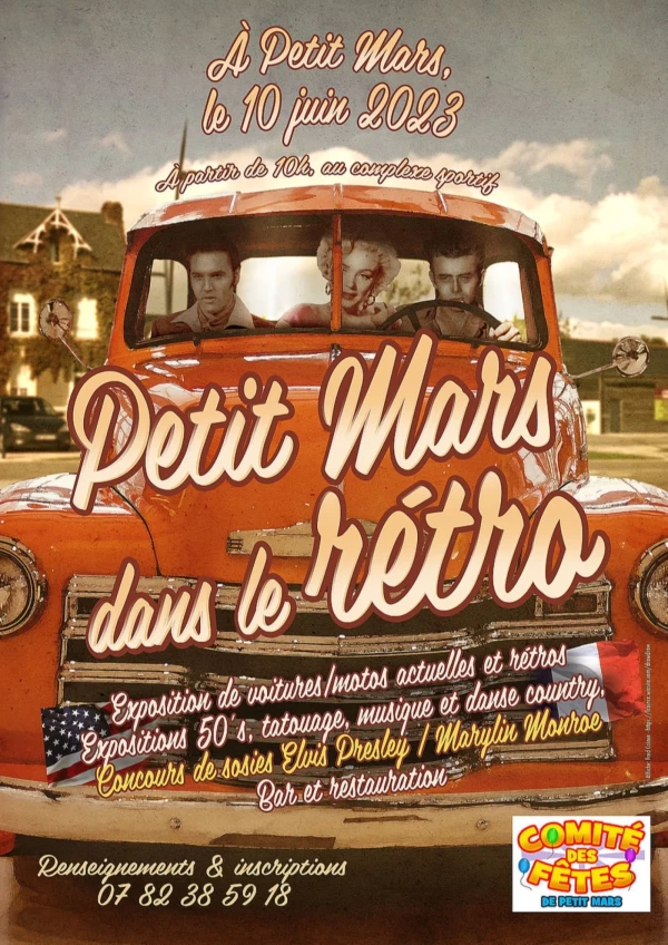 PETIT-MARS : VENEZ PLONGER DANS LES ANNÉES 50 LE SAMEDI 10 JUIN 2023 !